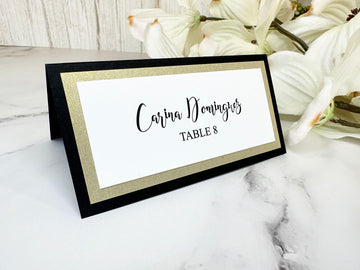 Annie - Folded Wedding Place Card