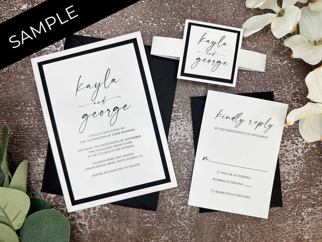 Anthony - Classic Wedding Invitation Suite Sample