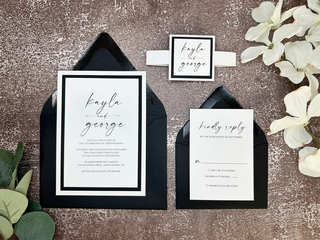 Anthony - Classic Wedding Invitation Suite Sample