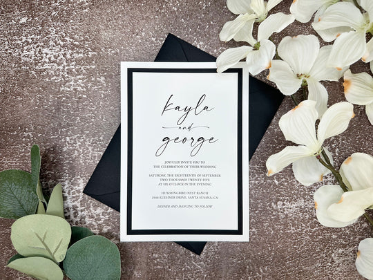 Anthony - Classic Wedding Invitation Suite Sample