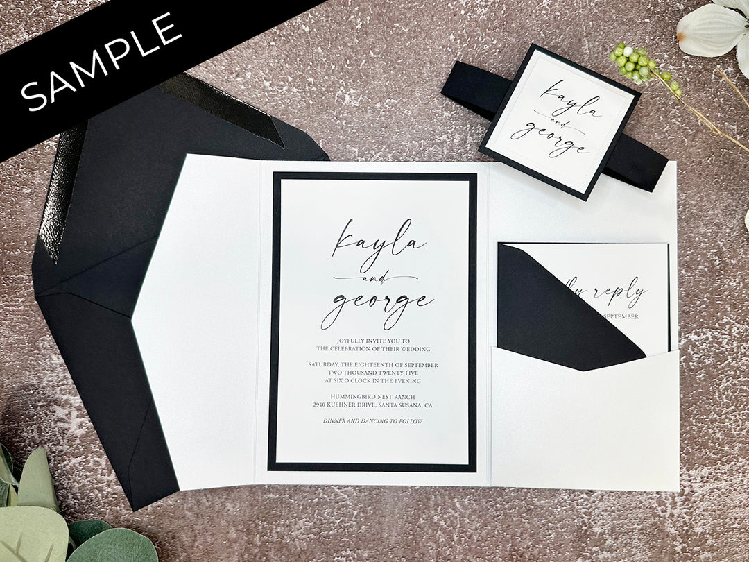 Anthony - Premium Wedding Invitation Suite Sample