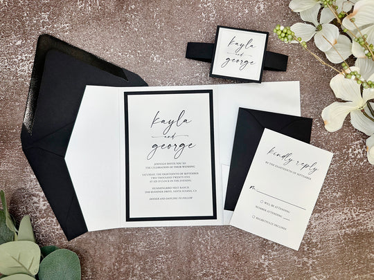 Anthony - Premium Wedding Invitation Suite Sample