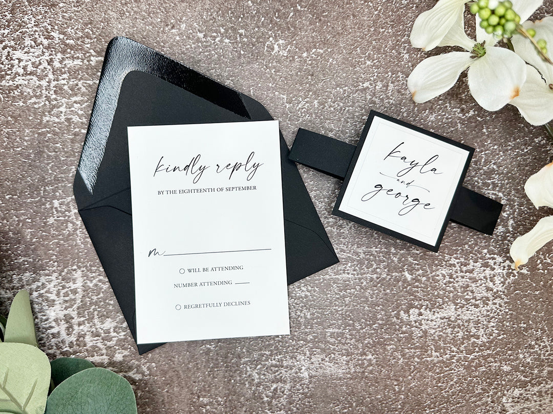 Anthony - Premium Wedding Invitation Suite Sample