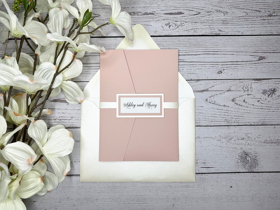 Ashley - Premium Wedding Invitation Suite Sample