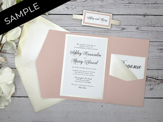 Ashley - Premium Wedding Invitation Suite Sample