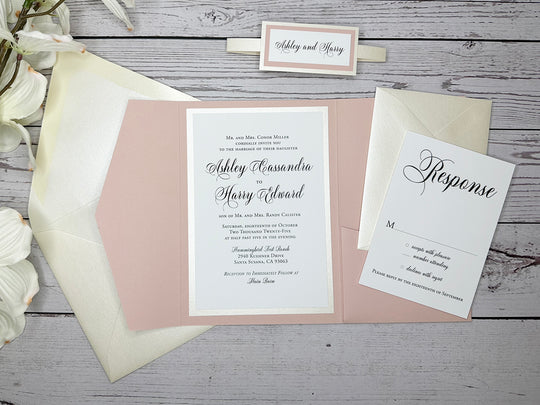 Ashley - Premium Wedding Invitation Suite Sample