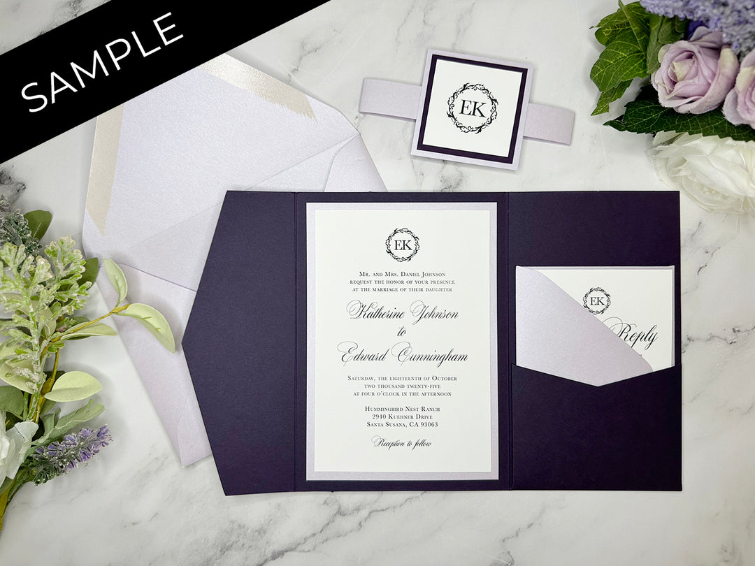 Audrey - Premium Wedding Invitation Suite Sample