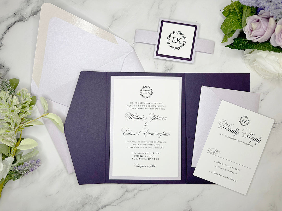 Audrey - Premium Wedding Invitation Suite Sample