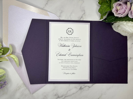 Audrey - Premium Wedding Invitation Suite Sample