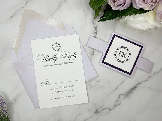 Audrey - Premium Wedding Invitation Suite Sample