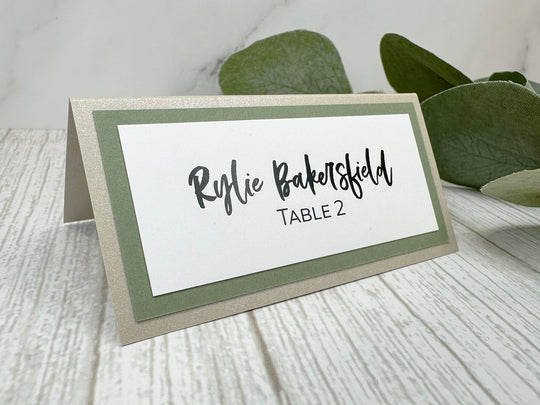 Brittney - Folded Wedding Place Card