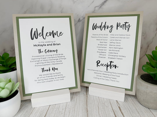 Brittney - Wedding Program