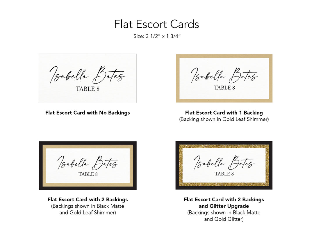 Anthony - Flat Wedding Escort Cards
