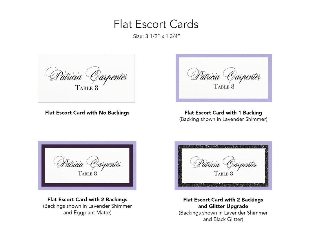 Audrey - Flat Wedding Escort Cards