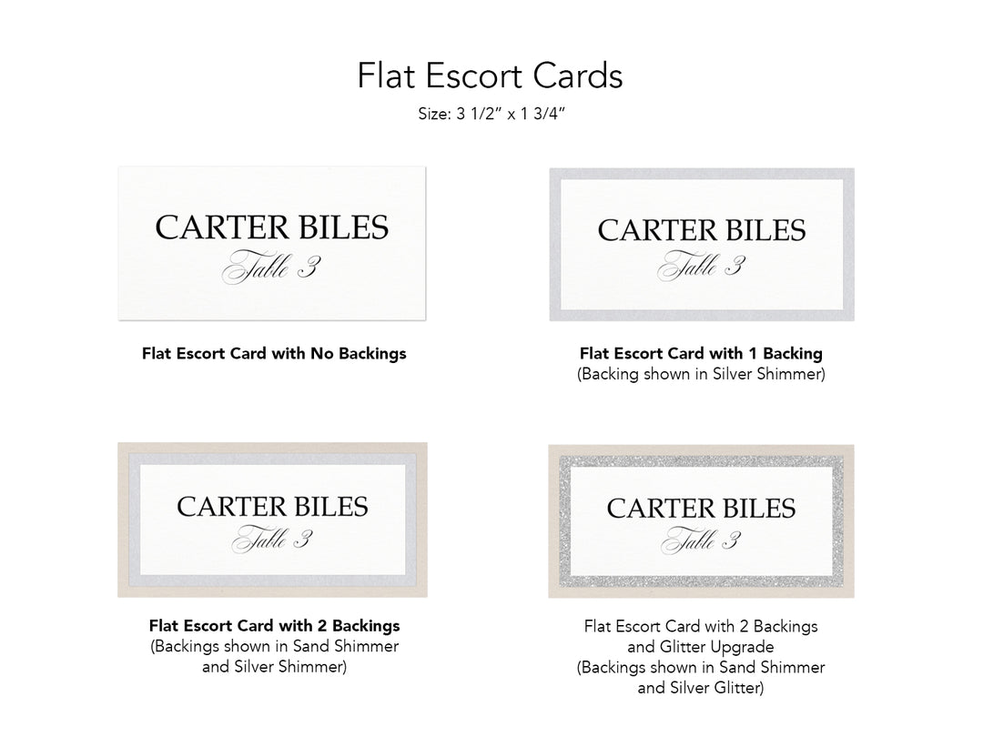 Margie - Flat Wedding Escort Cards