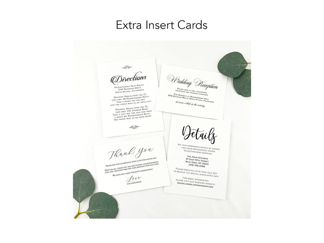 Anthony - Premium Wedding Invitation Suite Sample