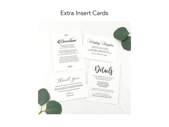 Anthony - Premium Wedding Invitation Suite Sample