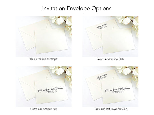 Anthony - Premium Wedding Invitation Suite - White Matte and Black Matte