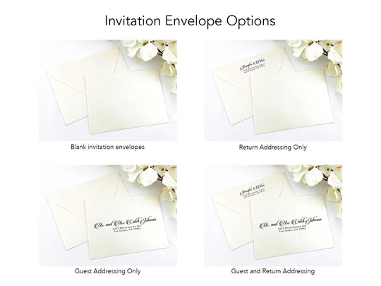 Annie - Premium Wedding Invitation Suite - Black Matte and Gold Shimmer