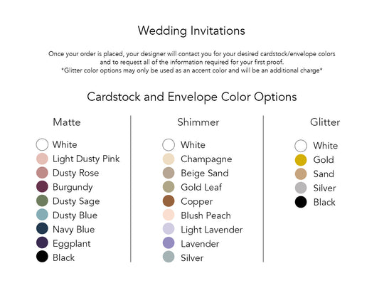 Brittney - Classic Wedding Invitation Suite Sample
