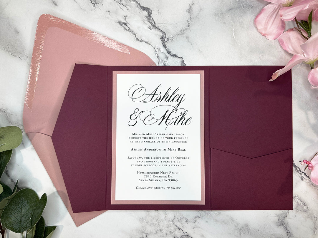 Kara - Premium Wedding Invitation Suite Sample