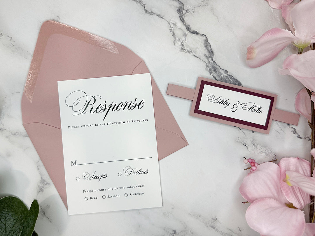 Kara - Premium Wedding Invitation Suite Sample