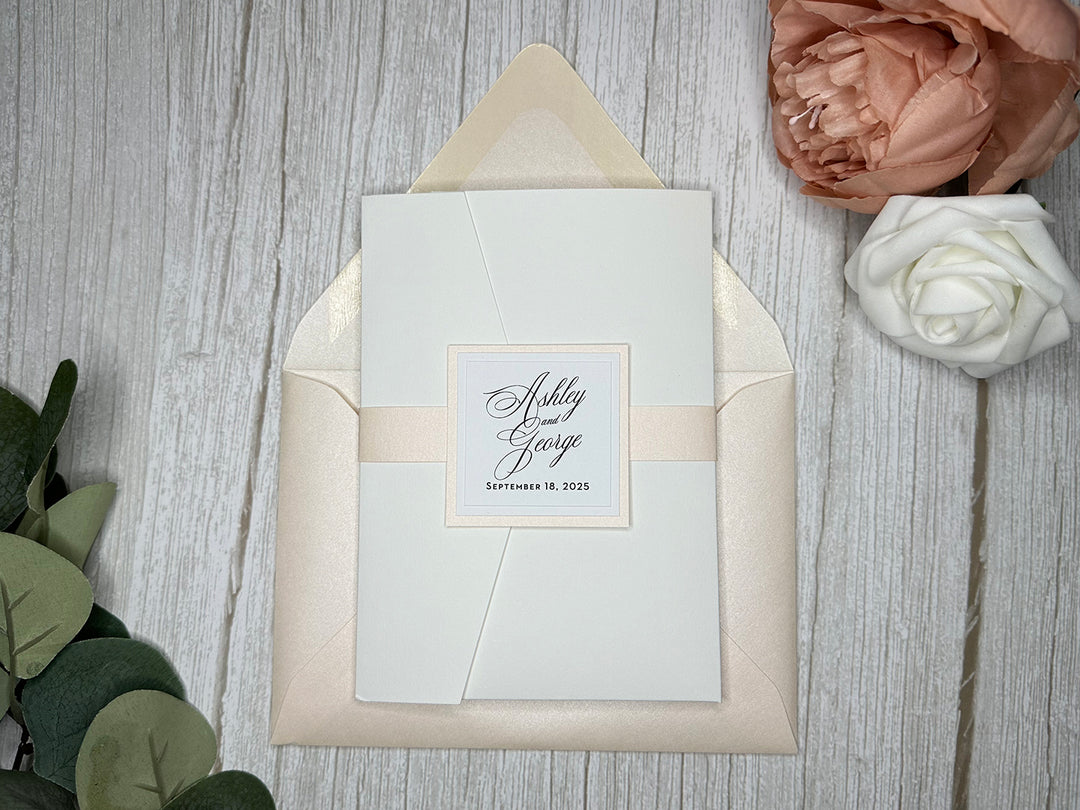 Kathy - Premium Wedding Invitation Suite Sample