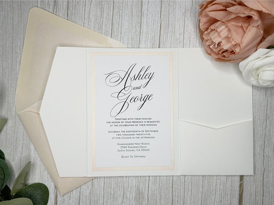 Kathy - Premium Wedding Invitation Suite Sample