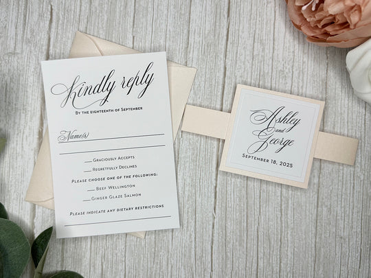 Kathy - Premium Wedding Invitation Suite Sample