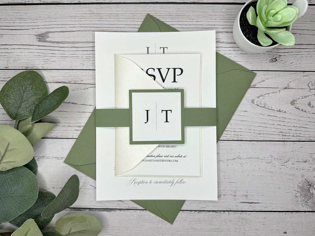 Margie - Basic Wedding Invitation Suite Sample