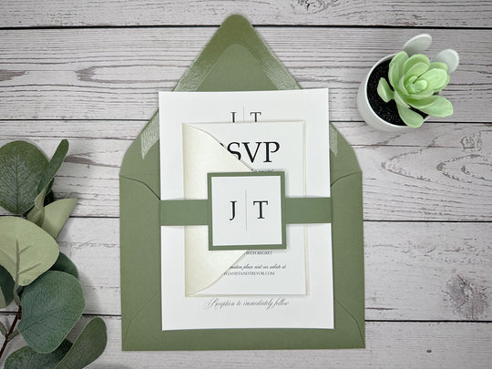 Margie - Basic Wedding Invitation Suite Sample