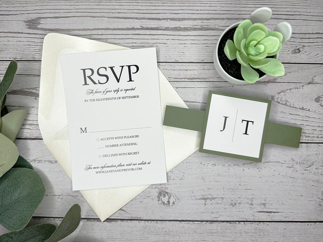 Margie - Basic Wedding Invitation Suite Sample