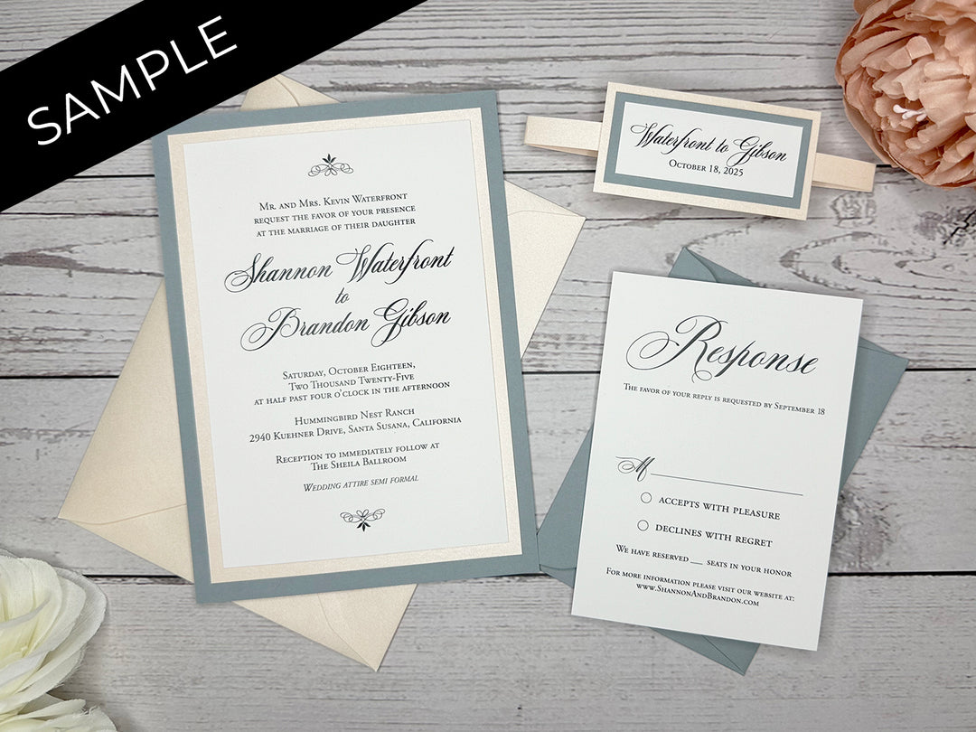 Niko - Classic Wedding Invitation Suite Sample