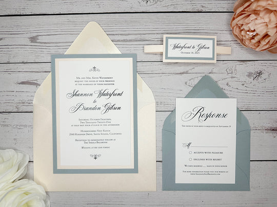 Niko - Classic Wedding Invitation Suite Sample