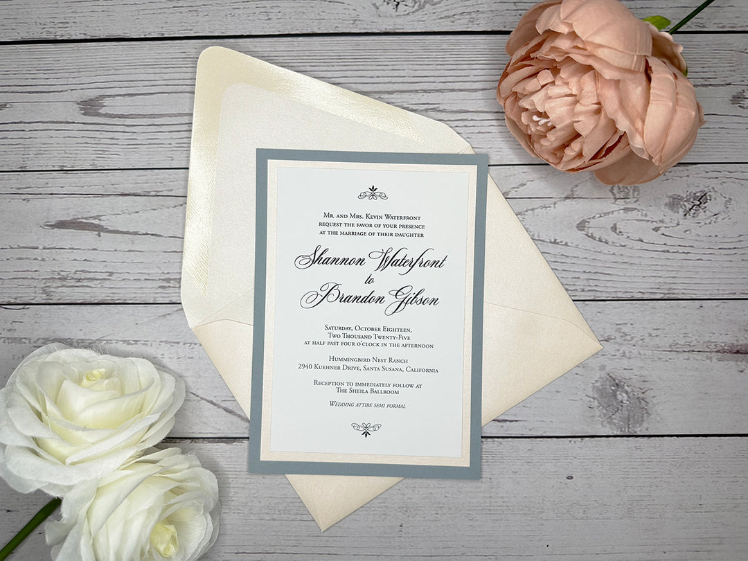 Niko - Classic Wedding Invitation Suite Sample