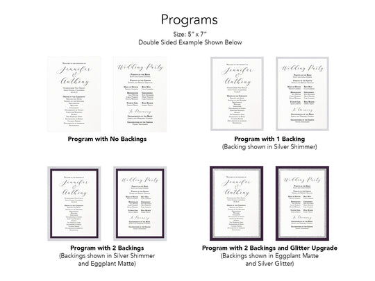 Parker - Wedding Program