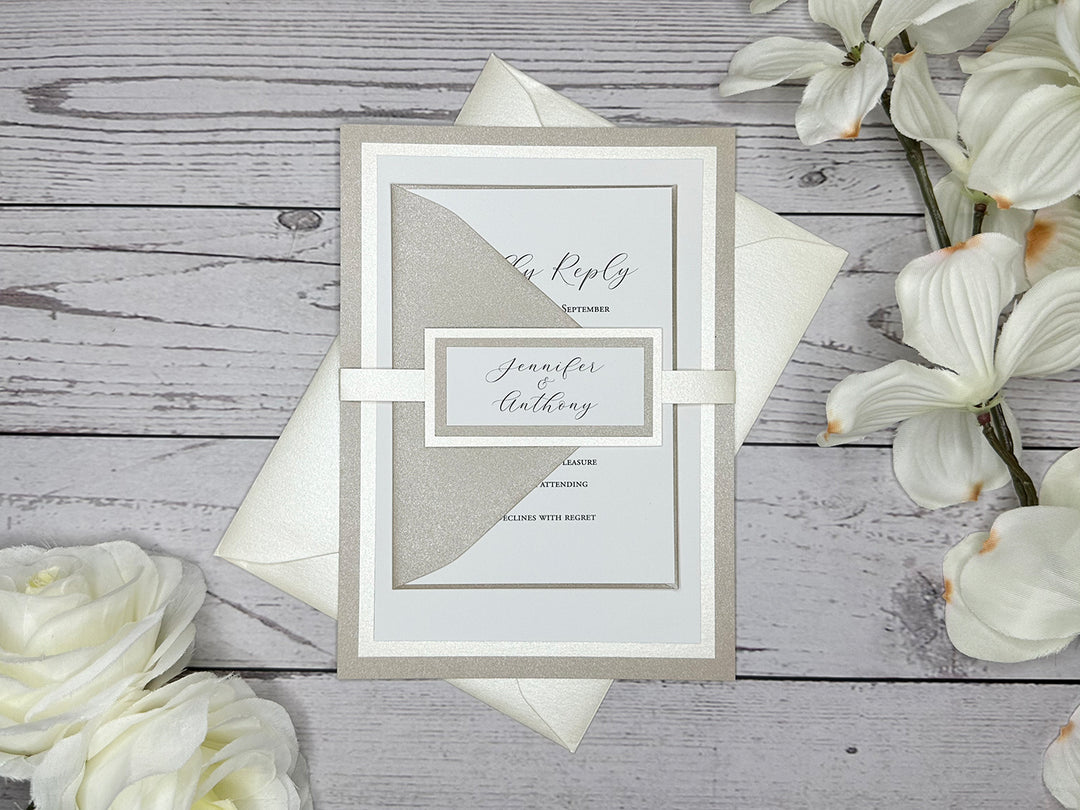 Parker - Classic Wedding Invitation Suite Sample