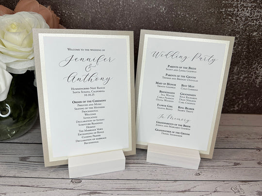 Parker - Wedding Program