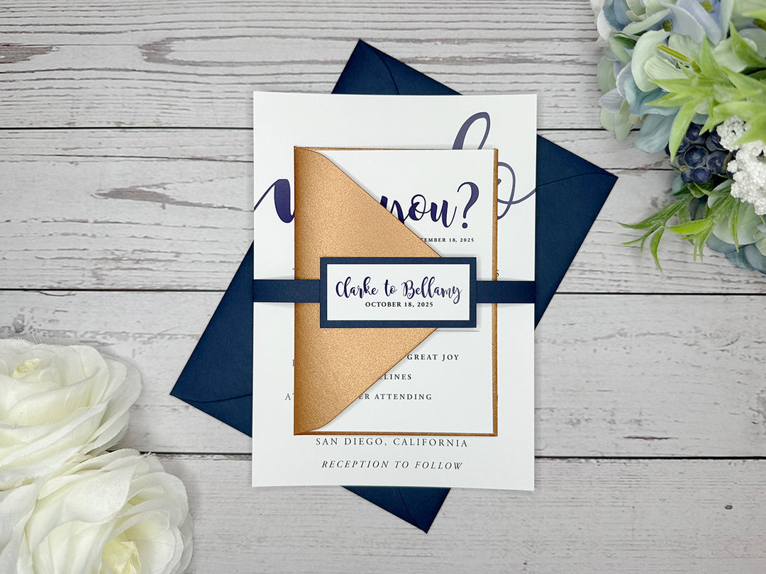 Rosie - Basic Wedding Invitation Suite Sample