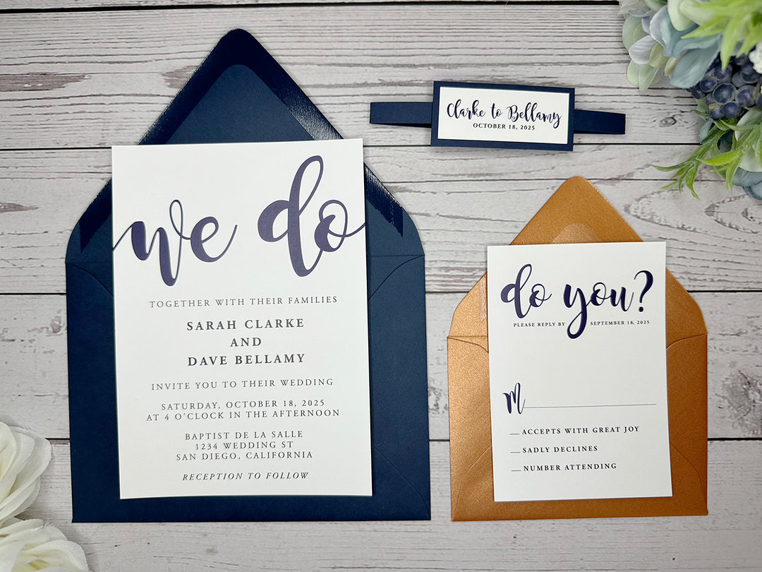 Rosie - Basic Wedding Invitation Suite Sample