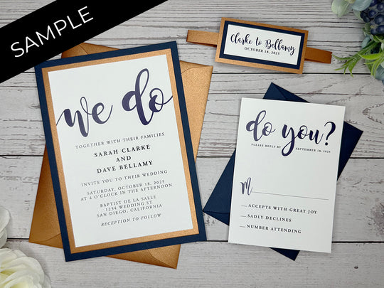 Rosie - Classic Wedding Invitation Suite Sample