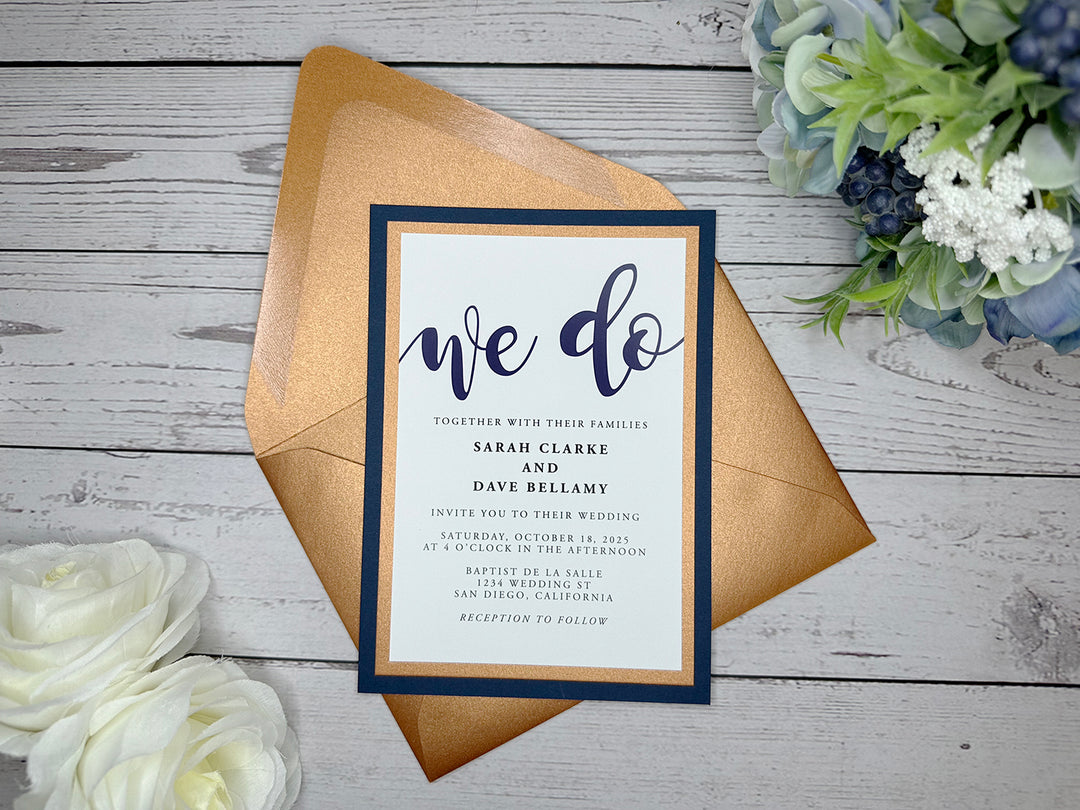 Rosie - Classic Wedding Invitation Suite Sample