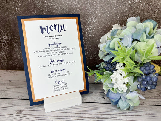 Rosie - Wedding Menu