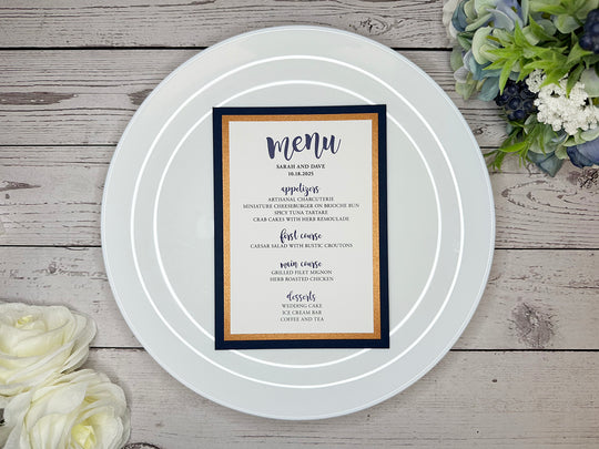 Rosie - Wedding Menu