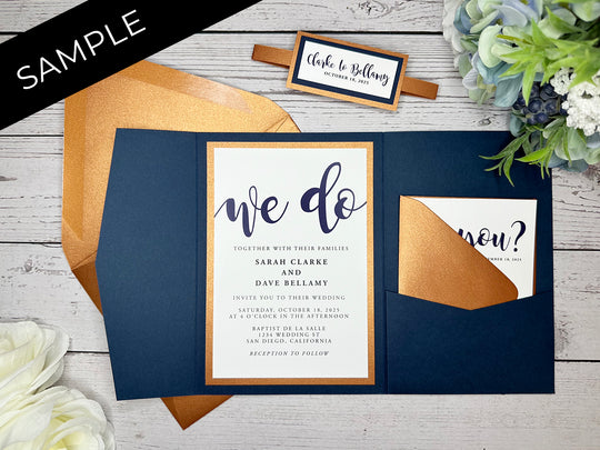 Rosie - Premium Wedding Invitation Suite Sample