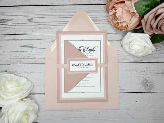 Steff - Classic Wedding Invitation Suite Sample