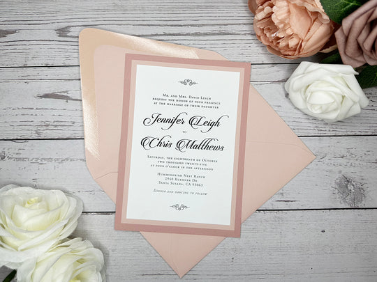 Steff - Classic Wedding Invitation Suite Sample