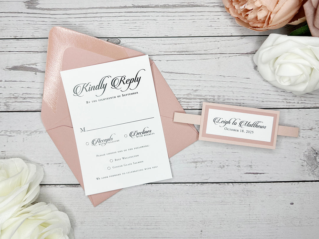 Steff - Classic Wedding Invitation Suite Sample