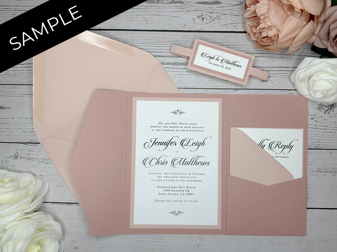 Steff - Premium Wedding Invitation Suite Sample