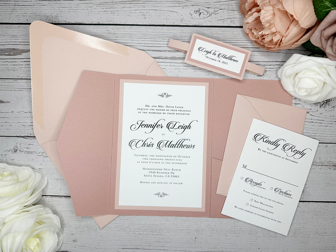 Steff - Premium Wedding Invitation Suite Sample